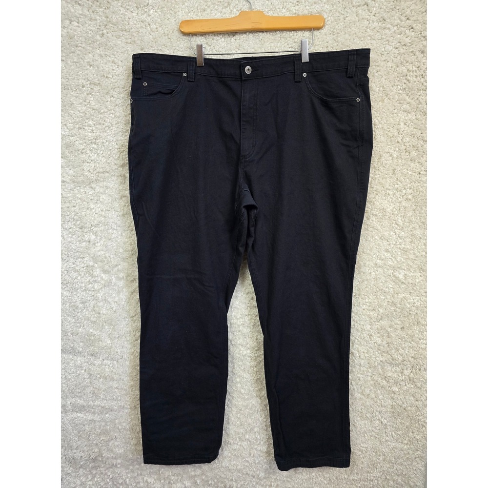 Duluth Trading Co Flex Fire Hose Pants Mens 46x34 Black Relaxed Fit Workwear